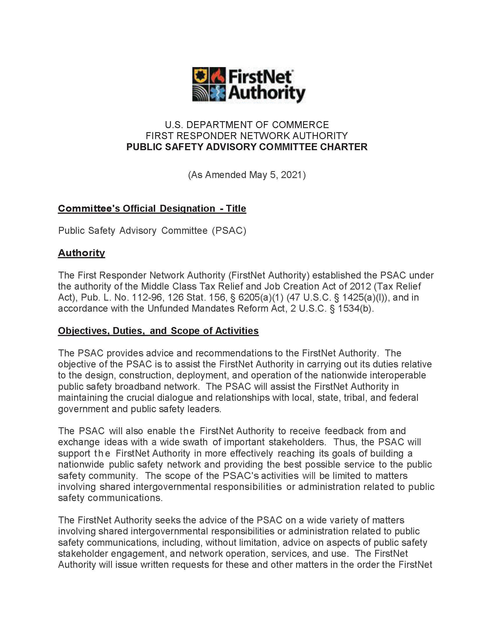 PSAC Charter 
