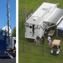 Deployable; Aerial view of incident exercise Deployable; Aerial view of incident exercise