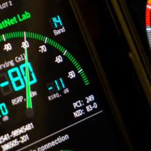 Two FirstNet smartphones measuring FirstNet connectivity speeds Two FirstNet smartphones measuring FirstNet connectivity speeds