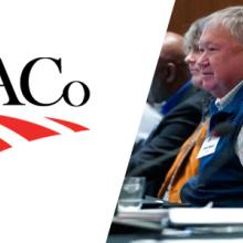 National Association of Counties logo; Public Safety Advisory Committee members seated at a table