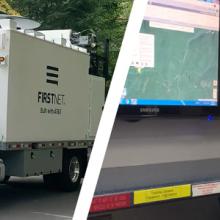A SatCOLT in a rural setting; Communications operator at his workstation; Photo: James Mullen Jr. A SatCOLT in a rural setting; Communications operator at his workstation; Photo: James Mullen Jr.