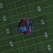 Overhead view of the Pro Football Hall of Fame stadium in Canton , Ohio. Overhead view of the Pro Football Hall of Fame stadium in Canton , Ohio.