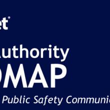 FirstNet Authority logo, "FirstNet Authority Roadmap, Transforming Public Safety Communications"; cover of the Roadmap document