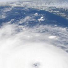 View of Hurricane Laura from space View of Hurricane Laura from space