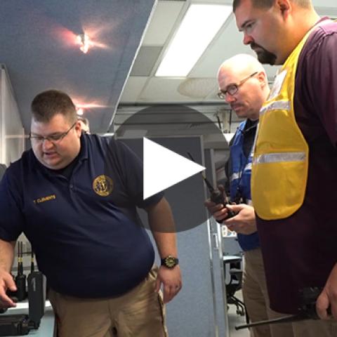 Responders at the Terra Haute air show in Indiana