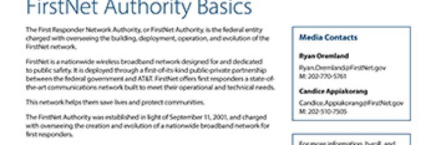 FirstNet Authority Basics Campaign Overview