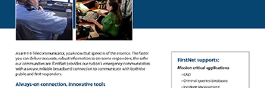 FirstNet for 911 Telecommunicators
