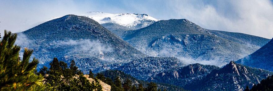Beautiful mountainscape at Estes Park, Colorado
