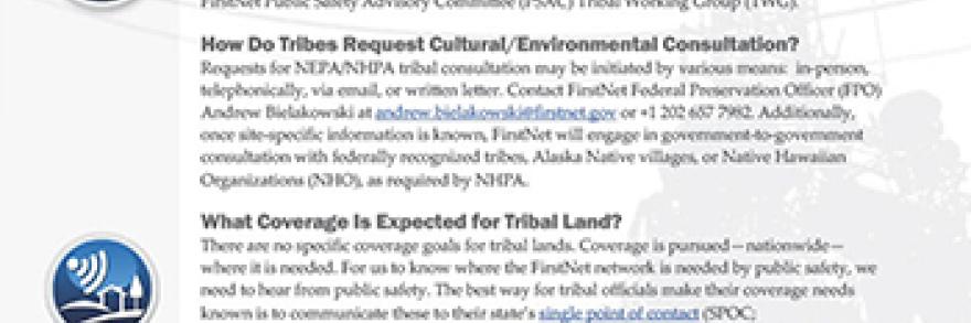First page of Tribal Factsheet PDF