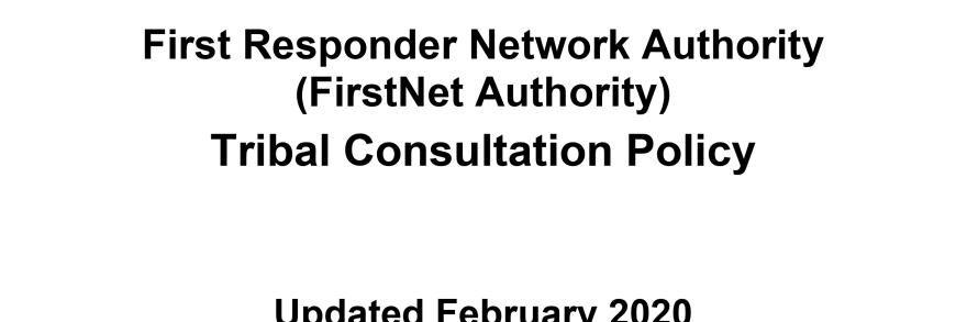 Cover of Tribal Consultation Policy