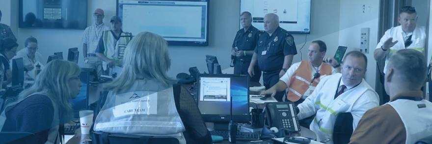 A group of emergency managers having a meeting 