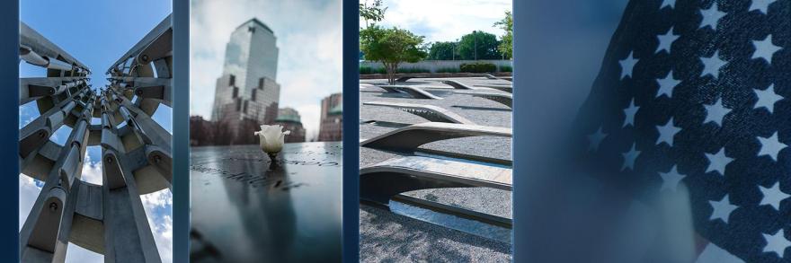 Flight 93 National Memorial; National September 11 Memorial in New York City; National 9/11 Pentagon Memorial; The American flag