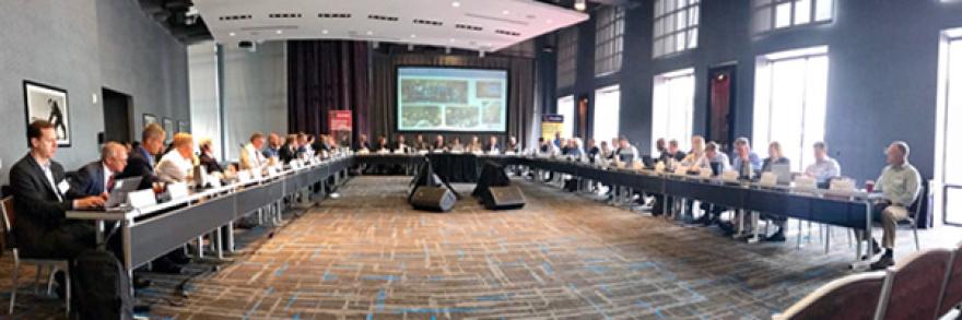 PSAC meets with the FirstNet Authority at its Summer meeting in June 2018.