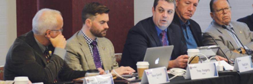 Todd Early and Edward Horowitz lead a 2016 PSAC meeting with FirstNet.