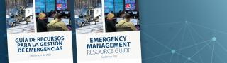 Emergency Management Resource Guide covers in Spanish and English