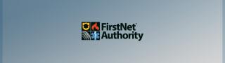FirstNet logo with gradient blue background
