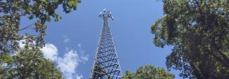 A new FirstNet cell tower located in Swain County, North Carolina