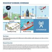 First page of fact sheet on FirstNet Authority Roadmap domain Coverage